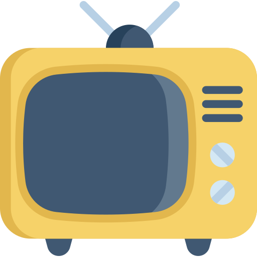 An illustrated TV as logo for LaraCasts
